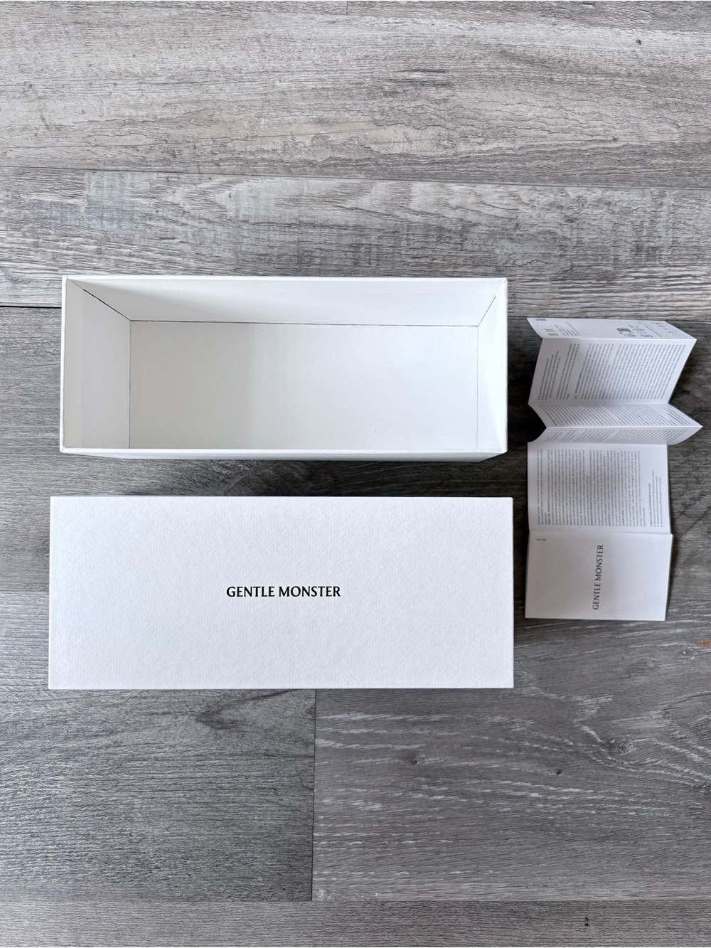 Gentle Monster White Sunglass Box - Empty
